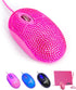 Pink Laptop Mouse with Crystal Bling Rhinestone, Personalized Gift for Kids and Teen Girls