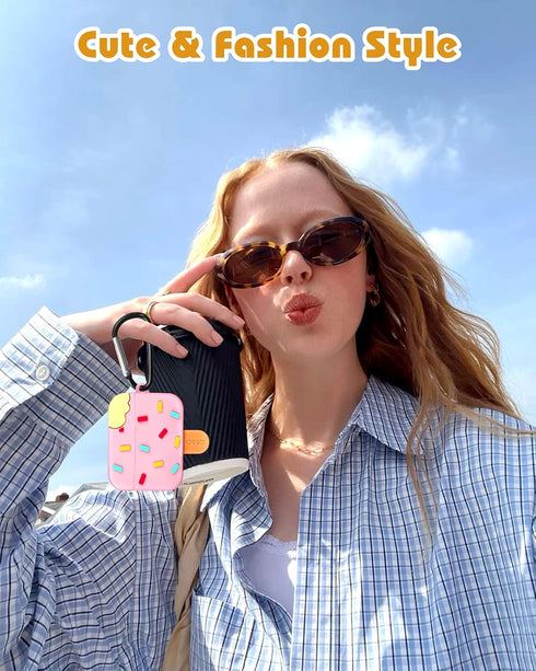 Joyleop 3 3D 3rd 2025 for Airpods Pro Case - Cute Funny for Women Girl Kids Girly Kawaii Ice Cream Cartoon Design Soft