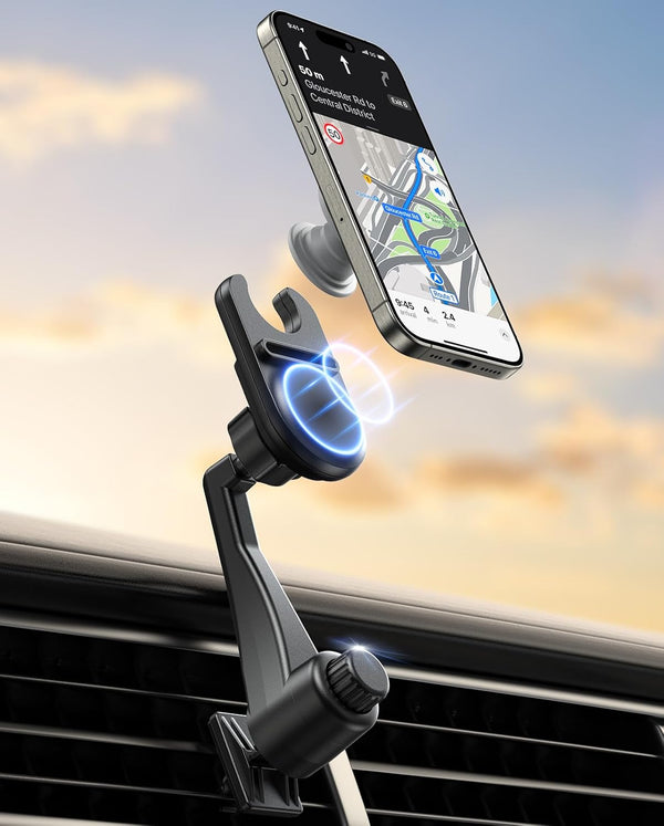 Universal Socket Car Vent Mount, Works with PopSockets, Magnetic Socket Phone Holders for Car Air Vent, Hands Free