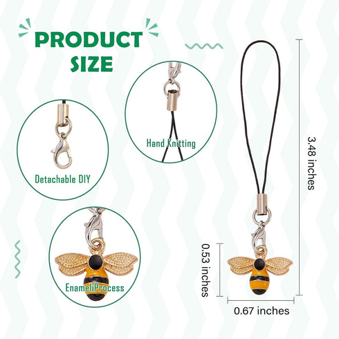 16 Pcs Kawaii Cell Phone Charms, Aesthetic Phone Strap Hanging Pendants for Jewelry Making