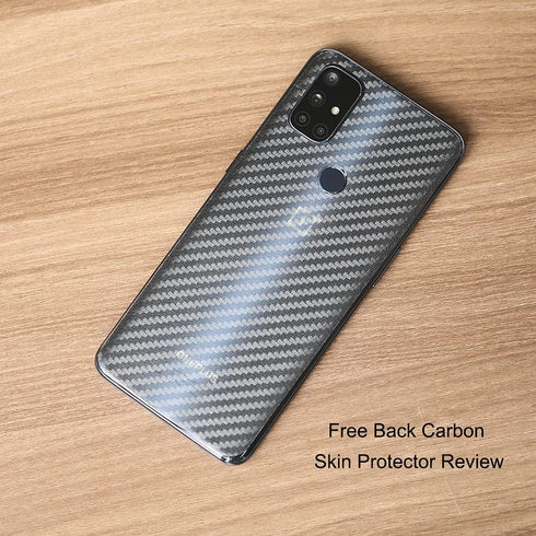 Ibywind Screen Protector for OnePlus Nord N10 5G with 2Pcs Tempered Glass and 1Pc Back Carbon Fiber Skin Protector