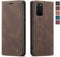 CaseMe Wallet Case for Samsung S20 5G - Card Holder Kickstand Magnetic Leather Flip Case (Coffee)