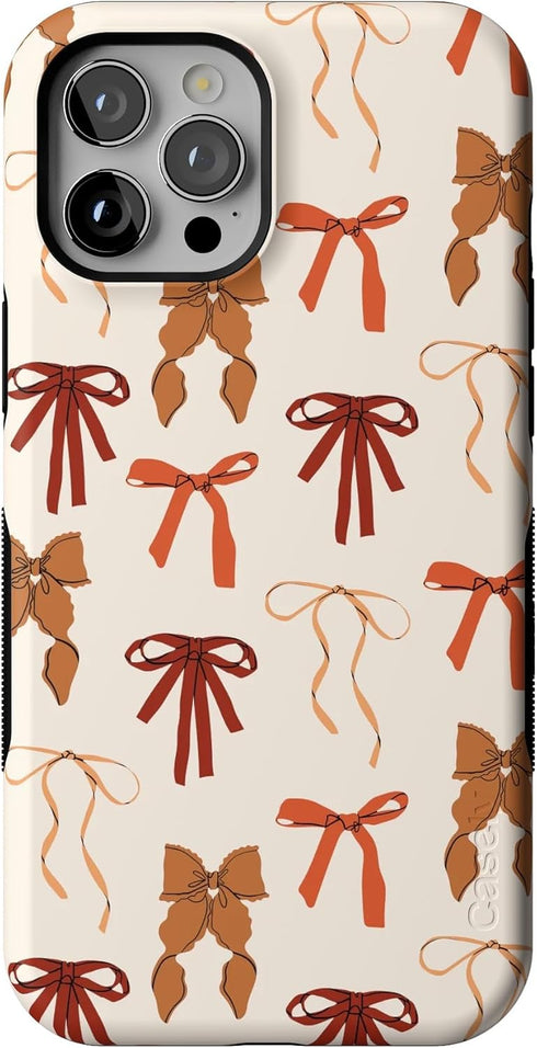 Casely iPhone 12 Pro Max Case | Fall Girlie | Pumpkin Spice Bows