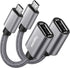 Micro USB to USB Adapter, Micro USB 2.0 OTG Cable 2 Pack, Nylon Braided, Aluminum Shells for S7 LG