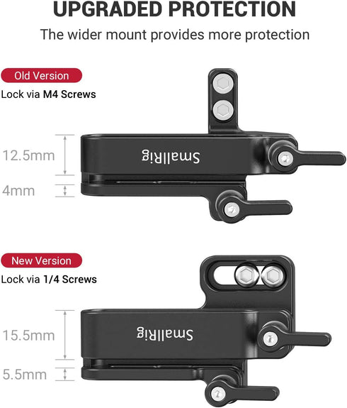 SMALLRIG Mount Bracket SSD Holder for Samsung T5 SSD, Compatible with BMPCC 4K & 6K and Z CAM (New Version) – 2245B