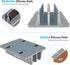 OMOTON Updated Dock Version Vertical Laptop Stand, Adjustable Desktop Holder for MacBook/Surface/Samsung/HP/Dell/Chrome