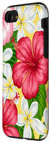 iPhone SE (2020) / 7 / 8 Hawaiian Tropical Phone Case Yellow Red Hibiscus Plumeria Case