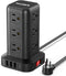 Extension Cord with Multiple Outlets, Surge Protector Power Strip Tower, 12 AC 4 USB, 6.5FT Overload Protection