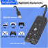 USB to 3.5mm Jack Audio Sound Card Adapter for Kingston Cloud II, Gaming Headset 7.1 Channel for PS5, Xbox