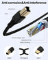 6ft, 6 Printer Cable Scanner USB C to USB B Cable for Epson, HP, Canon, Midi, Ethernet Print to Computer/Laptop/Pc-USB