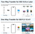 Haoano SD Card Reader for iPhone, iPad, Samsung, Memory SD Card Reader USB C&Lightning Dual Port Micro SD Card Reader