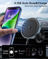 Beeasy MagSafe Car Mount Charger, 15W Fast Charging Magnetic Wireless Charger for iPhone 15 Pro Plus Max 14 13 12