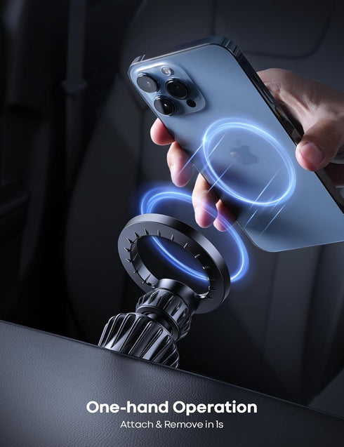 Lamicall MagSafe Car Mount, 20 Super Magnets Magnetic Phone Holder for iPhone 15/14/13 Pro Max Mini