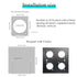 QIANRENON TRS 1/8 Stereo Panel Connector, 3.5mm Female to Female Coupler, XLR Panel Mount for Stereo Speakers