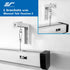 6" ZVMAXLB6-W Elite Screens White Projector Screen L-Brackets, Single Metal Welded Construction, Wall or Ceiling Mount