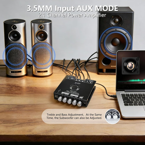 Sigllr 5.1 Board,540W 2.1 Bluetooth Audio Amplifier HiFi Channel Mini Subwoofer Power Amp Module with Treble & Bass