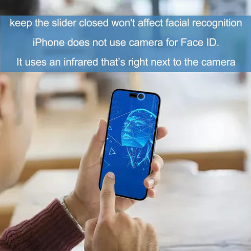 EYSOFT 16 16 Recognition2Pack Privacy Cover Compatible for iPhone Pro/iPhone Pro Max with Front Camera Cover,Protect