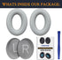 SoloWIT Replacement Earpads Cushions for Bose QuietComfort 35, Ear Pads with Softer Leather, Noise Isolation Foam, Grey