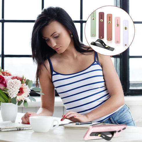 Psyqtsuary 6 Pcs Portable Phone Grip Phone Holder for Hand Universal Phone Strap Suitable Most Mobile Phones Telescopic