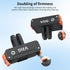 VRIG 2PCS 6 2-Prong Magnetic Quick-Release Adapter Mount for DJI Osmo Action / Osmo Nano, Dual-Direction Magnetic Base