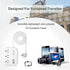 ROOTOMA European Travel Plug Adapter with USB C, 3 Outlets, 3 USB Ports for EU, Spain, France, Germany, Greece