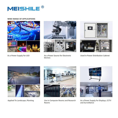 MEISHILE 12V 50A 600W DC Switching Power Supply Adapter PSU for LED Drive Light Lamp Meter 3D Printer