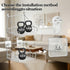 MQXYSDLY 2 11.5" 8.5" Projector Wall Bracket Router Wall Mount Suspension Cup Organizer Free No Drilling Pegs