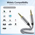SAISN 3.5mm 2 Pack 3ft Audio Aux Cable - Nylon Braided Hi-Fi Stereo Audio TRS Cable for Car Home Stereos, Headphones