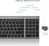 seenda Rechargeable Wireless Keyboard and Mouse Combo, Ultra Thin Low Profile with Number Pad, Black and Grey