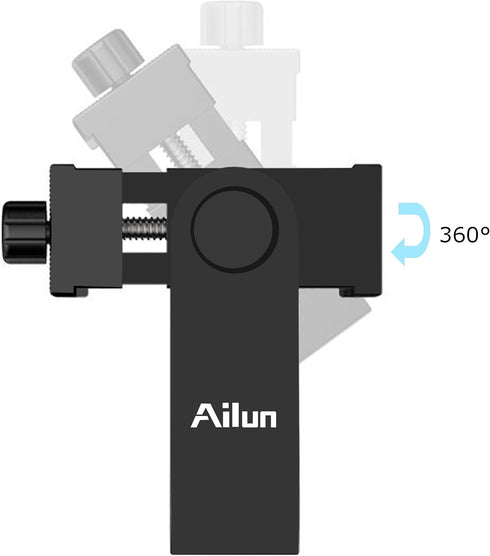 Ailun Tripod Phone Mount Holder Head Standard Screw Adapter Rotatable Digtal Camera Bracket,Compatible for Most Cellphones iPhone