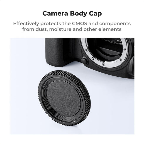 K&F Concept F Mount Lens Cap & Body Cap Cover Kit for Nikon F Mount Cameras D5 D6 D500 D610 D750 D780