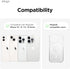 elago Key Magnetic Wallet Card Holder 2-Cards Compatible with MagSafe for iPhone 15/14/13/12 Series - Key Holder, Wallet, Secure Phone Wallet, Long Last Silicone, Scratch and Damage Protection (Stone)