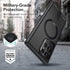 ESR Samsung Galaxy S24 Ultra Case with Kickstand, Compatible with MagSafe, Military-Grade Protection (Frosted Black)
