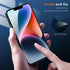 Fotbor iPhone 14 Privacy Screen Protector (2 pack) + Camera Lens Protector (2 pack) - 9H Tempered Glass, Easy Install