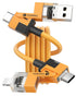 HUNDA 4 in 1 USB C to C Fast Charging Cable, 5ft Silicone USB C to Lightning Cable Combo for iPhone 15/15 Pro/15 Pro