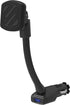 Scosche MAG12VB MagicMount Universal Magnetic Car Phone Holder with USB Charger, Easy Magnet Mounting for All Devices