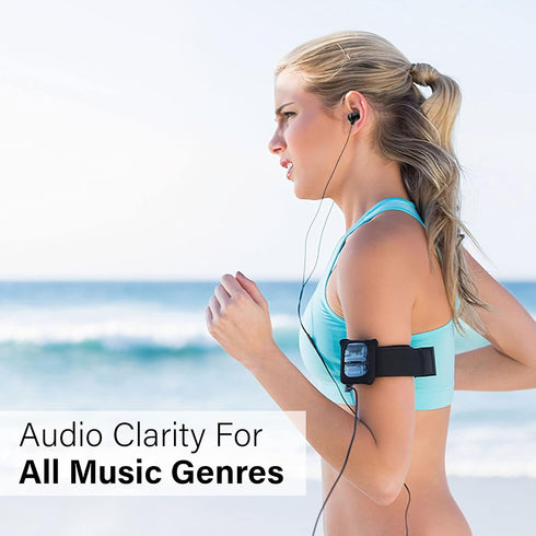EG10 Wired Earbuds with Noise Cancelling Technology, Microphone, Volume Control, Clarity and Bass Performance for