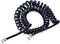 RJ10 16 Feet Curly Telephone Phone Cord Lead - Spring Coiled Handset Wire Compatible with Landline/IP Phones