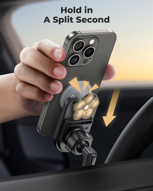 Universal Socket Car Vent Mount, Works with PopSockets, Magnetic Socket Phone Holders for Car Air Vent, Hands Free