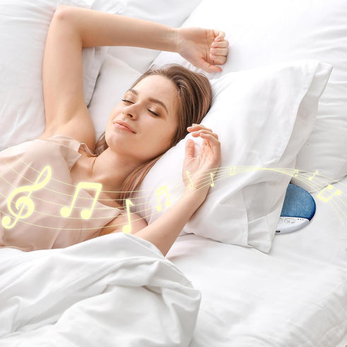Generic Sleep Pillow Speaker, Pillow Speaker with White Noise Timer Wireless for Sleeping | for Bed Bedroom Home Hotel