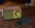 FM Radio with Bluetooth, Vintage Bluetooth Speaker with SD/USB Music Player, Wireless Streaming, Up to 10 Hours Playback