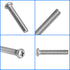 Belleone Wall Mounting Screws Bolts for Samsung TV - M8 x 45mm with 25mm Long Spacers