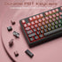 BlueFinger 98 RGB Gaming Keyboard, Keys USB Wired Keyboard with Rainbow Backlit, Volume Knob & Screen, Quiet Typing