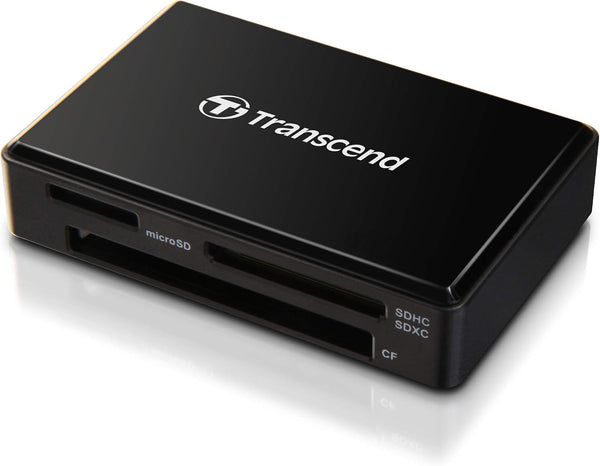 Transcend All-in-1 Multi Card Reader, Black, SDHC / SDXC / microSDHC / SDXC