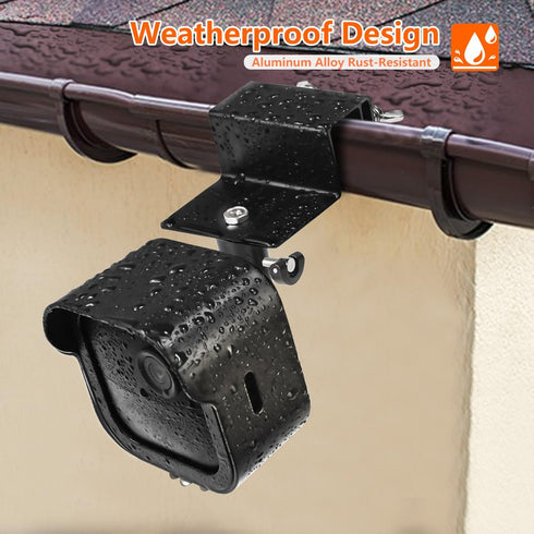Gutter Mount for Blink Outdoor 4 & 3, Weatherproof Housing with 360° Swivel Adjustment, No Drill