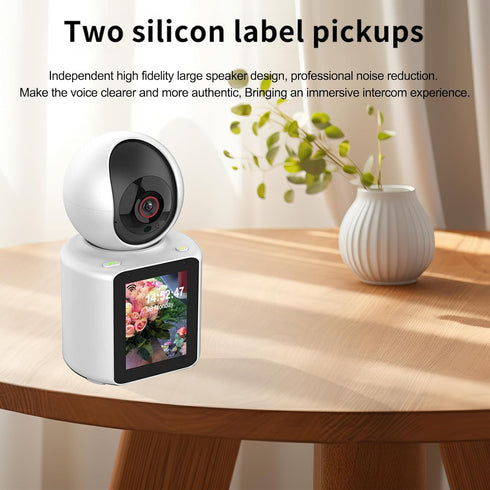 Two-Way Video Calling Camera, 2.8 inch HD Screen, 1080P Indoor Home Security Camera, Pet Camera