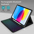 FUWANG iPad 10th Generation Case with 10.9 inch Keyboard 2022 - Detachable 7 Colors Backlit Wireless Bluetooth Folio