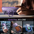 Magnetic iPhone 14 Pro Case with Invisible Stand, Compatible with MagSafe, Slim Clear Design with Electroplated Bumper,