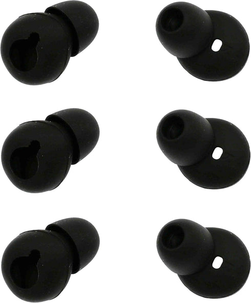 ALXCD Eargel for Gear Circle SM-R130, 3 Pair Medium Silicone Replacement Ear Tip Earpads, Black