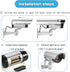 FITNATE Fake Camera, Dummy CCTV Surveillance System with LED Flashing Light, 4 Safety Warning Stickers, Fake Security
